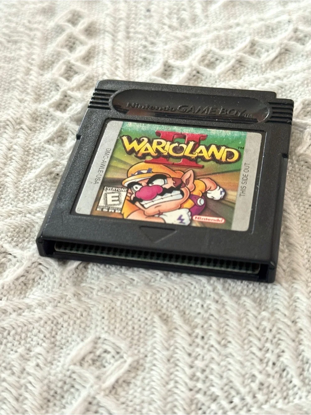 Nintendo - Wario Land 2 / Warioland II Gameboy Color, Rare Black Game